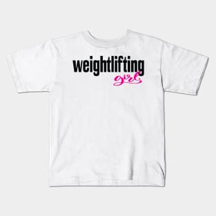 Weightlifting Girl Kids T-Shirt